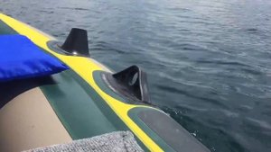Hangkai 3.5hp outboard motor on Seahawk 4