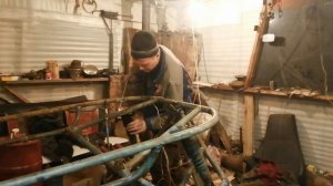 Снегоход 5. Гараж в деревне представляет. Снегоход колесный "колесница" Рычаги передние