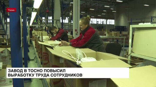 Завод в Тосно повысил выработку труда сотрудников