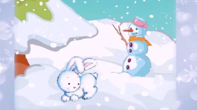 Аудиостихи, зимние стихи для малышей, зайка