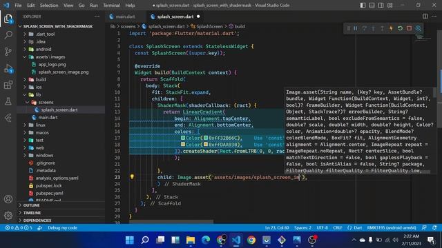 Splash Screen With ShaderMask смотреть онлайн