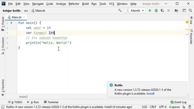 Belajar Kotlin: Variabel смотреть онлайн