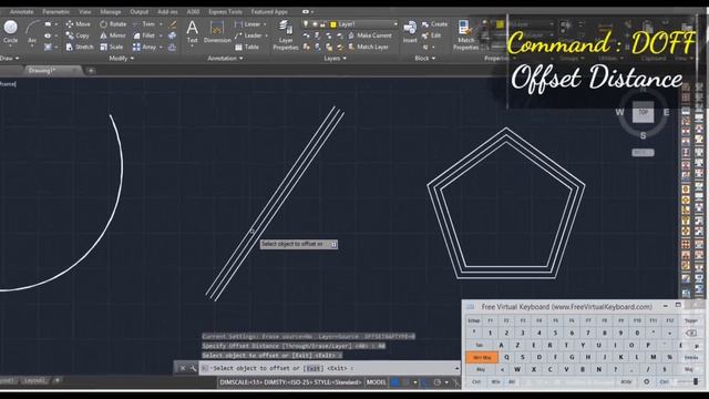 Comment dessiner un bon plan avec Double Offset Autocad | Autocad Autolisp