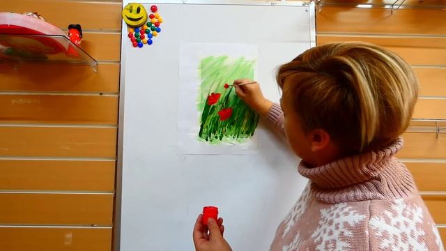 Правополушарное рисование. Маки. смотреть онлайн