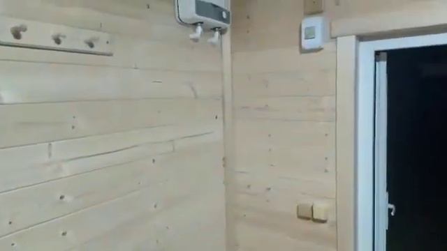 Установили "Новую Скандинавию" у заказчика. Обзор готовой к использованию бани. смотреть онлайн