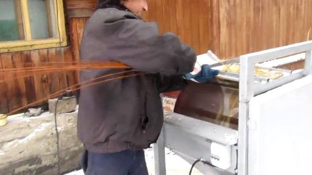 Станок для окаривания лозы