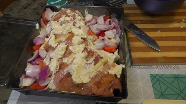 Сливочная корейка с ананасом в барбекю (Так же можно готовить и в духовке) смотреть онлайн