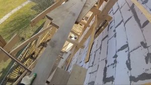 Леса. Утепление фронтона #чудодом