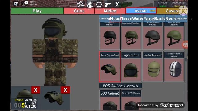 Как сделать скин Снайпера,Джагернаута и Спецназа? Roblox Zombie Uprising смотреть онлайн