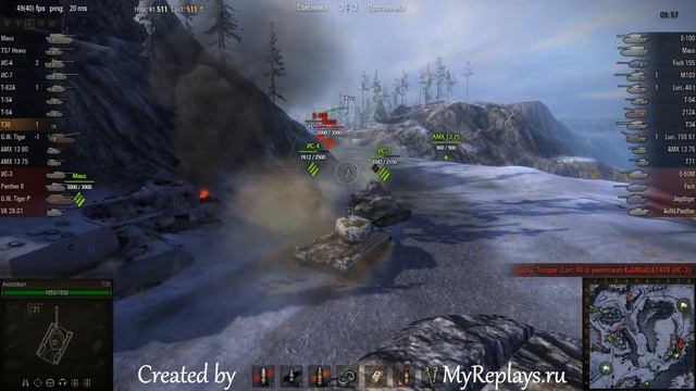 WOT: Arctic Region - T30 - 4 frags смотреть онлайн