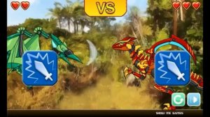 Dino Robot - Velociraptor VS Ptera Green - Game Play - 2015 - HD