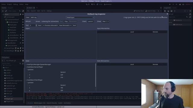 Rollback netcode in Godot (part 5): State, hashing and mismatches смотреть онлайн