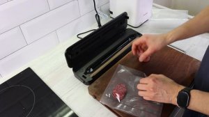 Пакует отлично и Отсасывает мощно! Вакуумный упаковщик из Aliexpress с ножом Inkbird INK-VS01