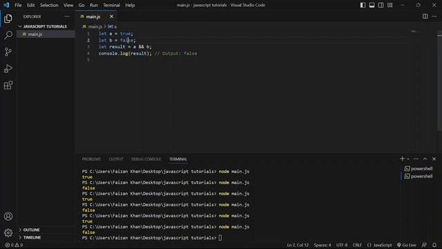 Logical Operators in JavaScript | JavaScript Course: Lecture 16