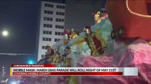 VIDEO: Mobile Mask: Mardi Gras parade will roll night of May 21st