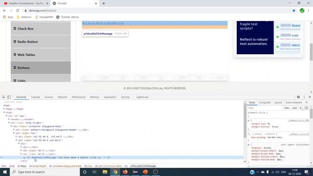 How To Perform Double Click In Selenium WebDriver смотреть онлайн
