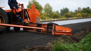 Работа укладчика обочин ( Видео 4k )