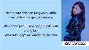 Itzy - Dalla Dalla Lyrics [Rom+Indo]