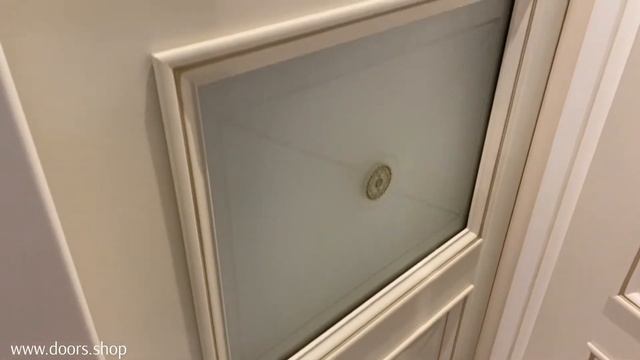 Межкомнатная дверь Плаза Слоновая кость ПО патина шампань смотреть онлайн