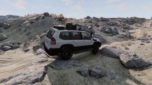 Satisfying Car Suspension Test #2 - BeamNG drive | Toyota Land Cruiser Prado 120 Rock Crawling