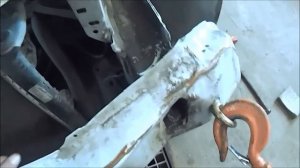 Логан тянем усилитель переднего бампера 1я ч