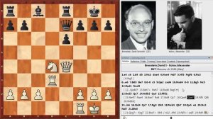 Шахматы. Давид Бронштейн. Красивая миниатюра с ЖЕРТВОЙ ФЕРЗЯ!