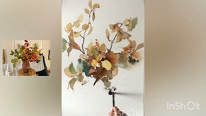 Черноплодная рябина. Акварель Марина Ласаева #watercolor #painting