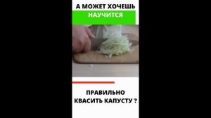 Хочешь научится готовить вкусный салат из квашенной капусты и научиться квасить КАПУСТУ