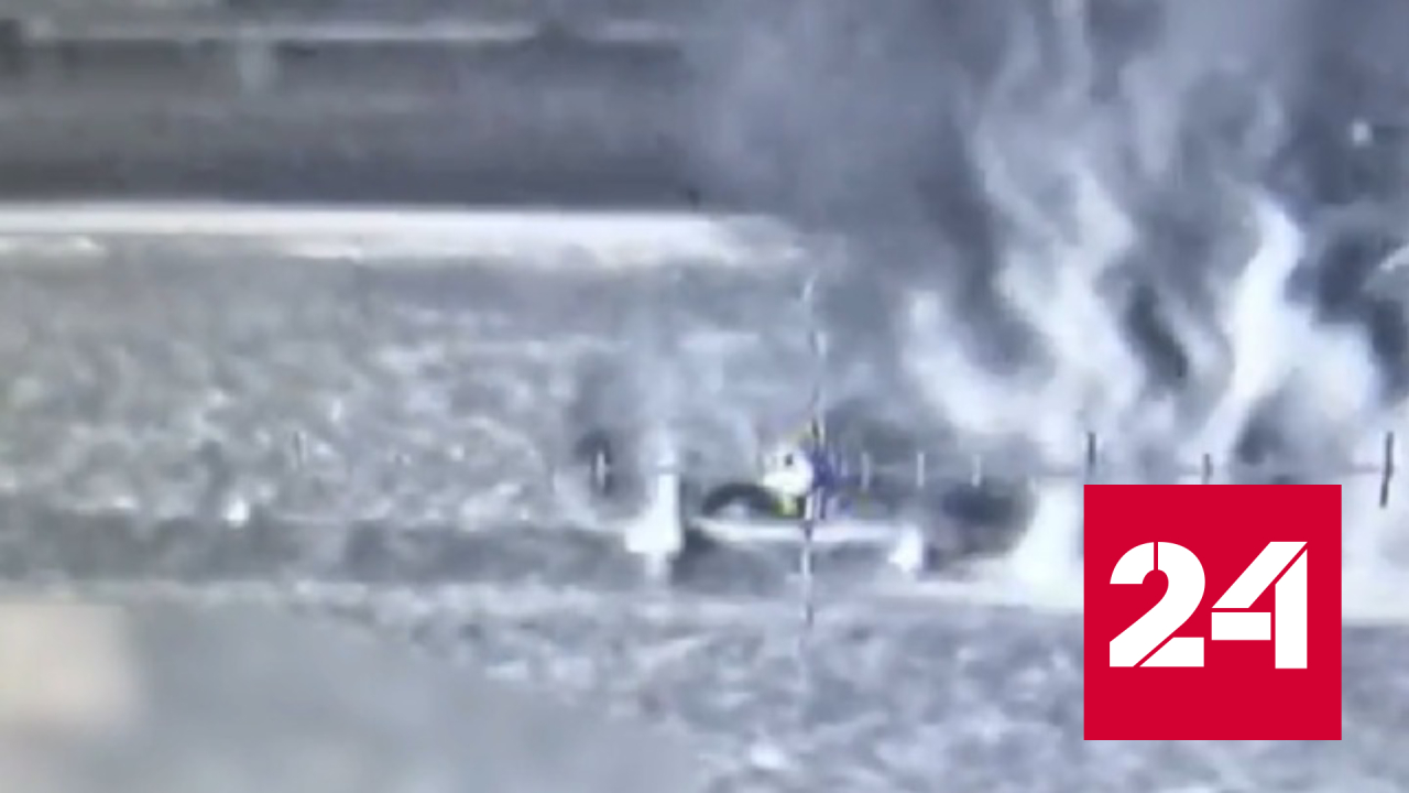 Перехват палестинского десанта запечатлели на видео - Россия 24