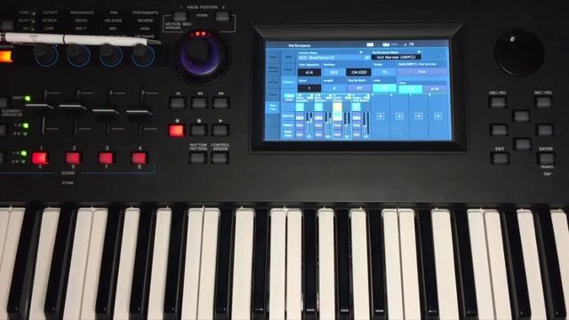 Запись в Pattern Sequencer сцены (Scene) композиции и сохранение в Midi файл на Yamaha MODX/Montage
