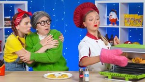 Кулинарный Челлендж: Я против Бабушки | Удивительные Кухонные Рецепты от BaRaDa Challenge