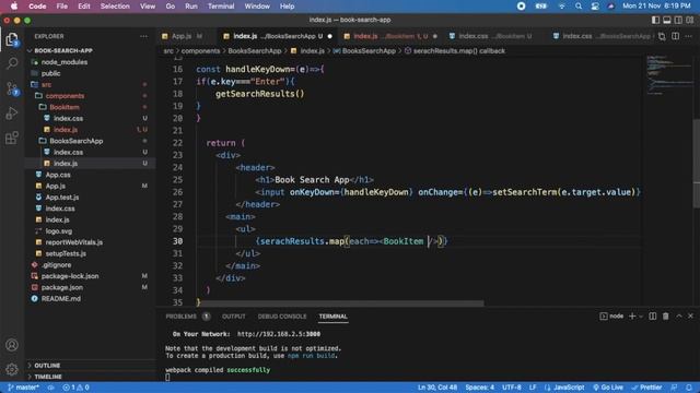 Book Search Application | Simple React JS Project for Beginners | React JS Coding Practice