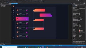 C# UI Design - Messenger - Chating Modern  Visual Studio Winform App GUNA Framework