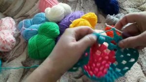 Вязальный Vlog:Что связать из остатков пряжи/Болею/