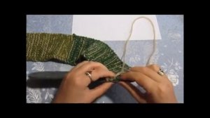 Вязаные тапочки на войлочной подошве спицами 4