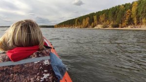 По волнам Сурского моря на катабайде с мотором.