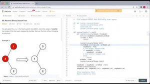 LeetCode 99: Recover Binary Search Tree (python recursion solution)