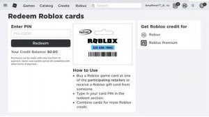 How to redeem your Roblox card.