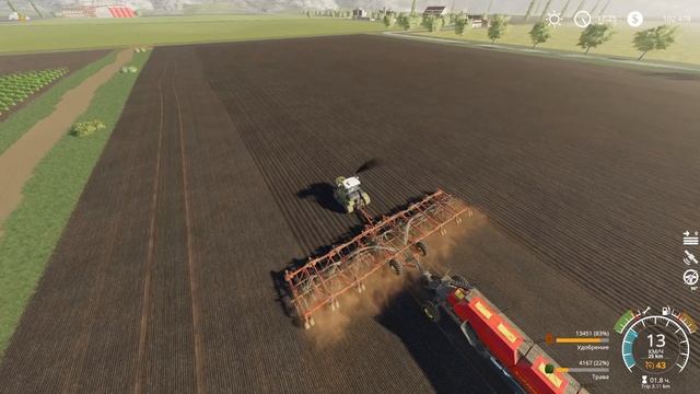 Farming simulator 19/фс19/fs19/ДЕНЬ 10/карта Kernstadt/timelapse.