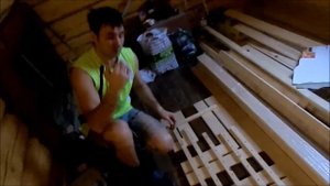 Съёмные полки в парилке
