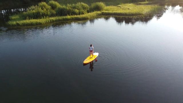 Озера под Суворовом. 24.07.21. Sup-доска и DJI mavic mini SE. Режим "Дрони". смотреть онлайн