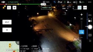 Mavic 2 Enterprise Advanced - Night Flight Screen Record
