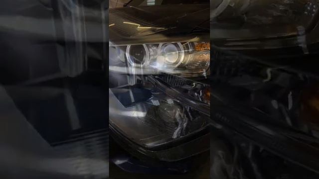 BMW x3 F25 улучшение света с Bi-Xenon на Bi-LED Aozoom Black Warrior ремонт ангельских глазок смотреть онлайн
