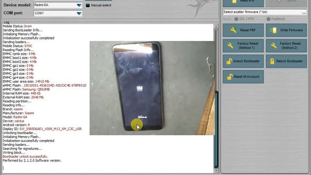 Redmi 6a Разблокировка загрузчика Octopus Frp