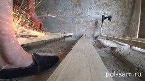 ДЕЛАЕМ ДЕРЕВЯННЫЙ ПОЛ ИЗ ОБРЕШЕТКИ СВОИМИ РУКАМИ!