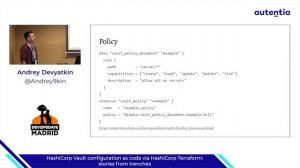 HashiCorp Vault configuration as code via HashiCorp Terraform   Stories from trenches   Andrey Devy