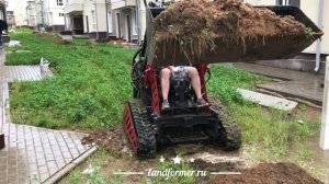 Работаем на мокрой глине погрузчиком Landformer КУБ 300