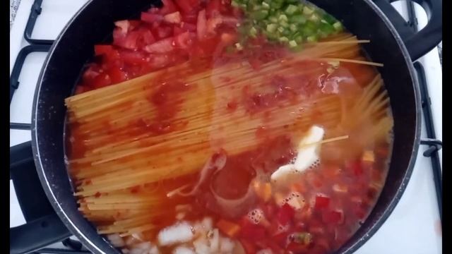 Вкусные СПАГЕТТИ С ОВОЩАМИ на скорую руку/Готовка без заморочек