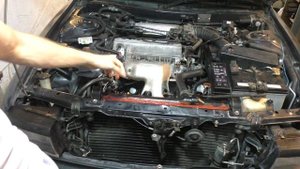 Как я ездил с лопнувшим радиатором. Замена радиатора на Тойота Виста (toyota vista 3sfe-4sfe)