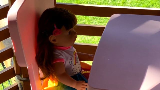 Маруся - мама Baby Born. Ухаживаю за куклой Алисой) смотреть онлайн